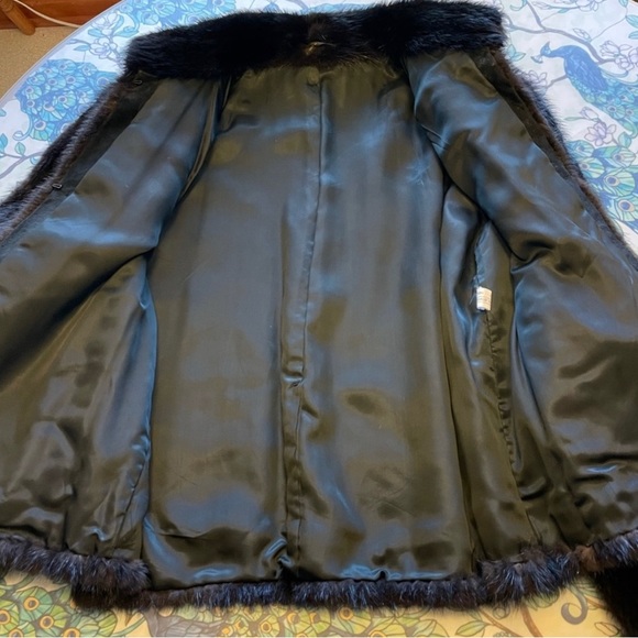 COPY - Vintage Dark Ranch Mink Fur Jacket - Picture 4 of 11